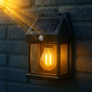 فانوس الشمسي الذكي – إضاءة دافئة بلا أسلاك ولا فواتير